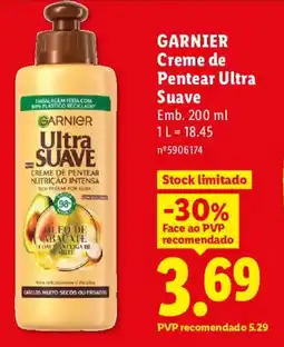 Lidl GARNIER Creme de Pentear Ultra Suave promoção