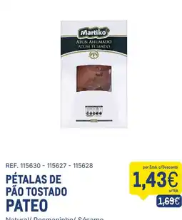 Makro Pétalas de pão tostado pateo promoção