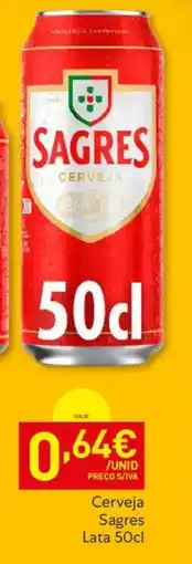 Recheio Cerveja Sagres Lata 50cl promoção