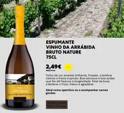 Recheio Espumante vinho da arrábida bruto nature promoção
