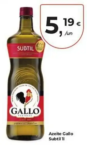 Aqui é fresco Azeite Gallo Subtil promoção