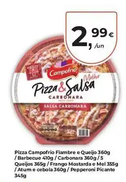Aqui é fresco Pizza Campofrio Fiambre e Queijo promoção