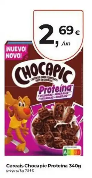 Aqui é fresco Cereais Chocapic Proteína promoção