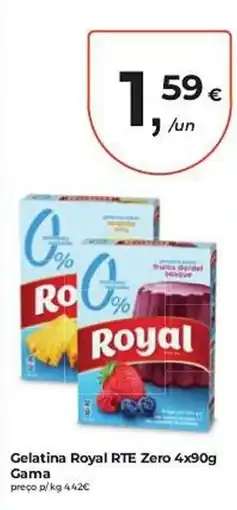 Aqui é fresco Gelatina Royal RTE Zero promoção