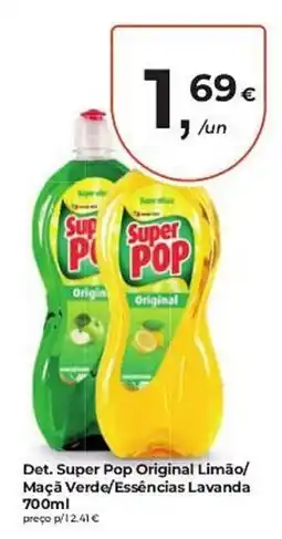 Aqui é fresco Det. Super Pop Original Limão/ Maçã Verde/Essências Lavanda promoção