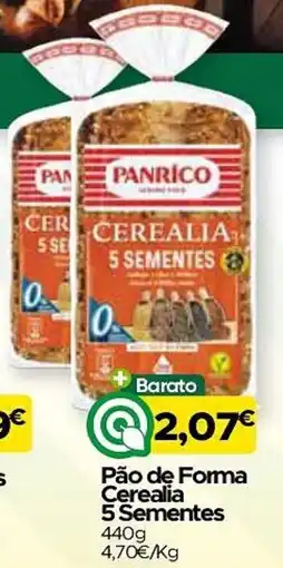 Supermercados Preços Baixos Pão de Forma Cerealia 5 Sementes promoção