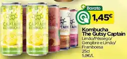 Supermercados Preços Baixos Kombucha The Gutsy Captain promoção