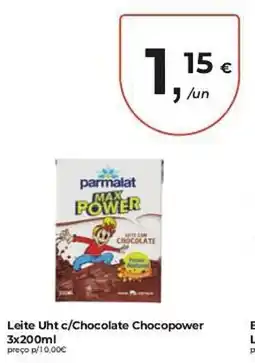 Aqui é fresco Leite Uht c/Chocolate Chocopower promoção