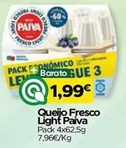 Supermercados Preços Baixos Queijo Fresco Light Paiva promoção