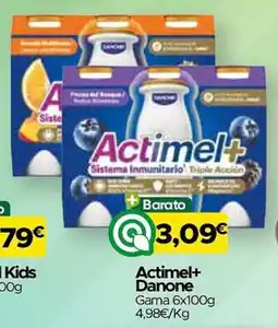 Supermercados Preços Baixos Actimel+ Danone promoção