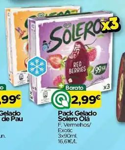 Supermercados Preços Baixos Pack Gelado Solero Olá promoção