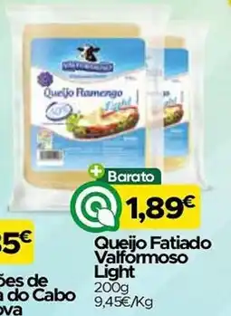 Supermercados Preços Baixos Queijo Fatiado Valformoso Light promoção