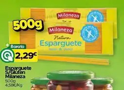Supermercados Preços Baixos Esparguete S/Glúten Milaneza promoção