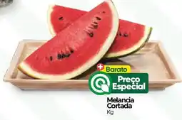 Supermercados Preços Baixos Melancia Cortada promoção