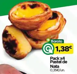 Supermercados Preços Baixos Pack x4 Pastel de Nata promoção