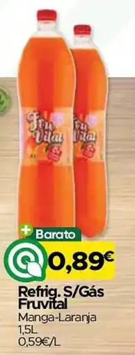 Supermercados Preços Baixos Refrig. S/Gás Fruvital Manga-Laranja promoção