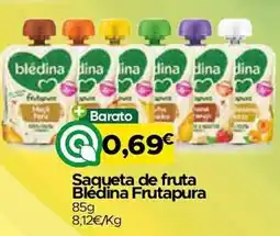 Supermercados Preços Baixos Saqueta de fruta Blédina Frutapura promoção