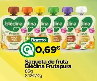 Supermercados Preços Baixos Saqueta de fruta Blédina Frutapura promoção
