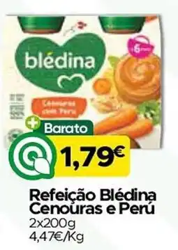 Supermercados Preços Baixos Refeição Blédina Cenouras e Perú promoção