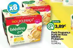 Supermercados Preços Baixos Pack Poupança Puré de fruta Blédina Frutapura promoção