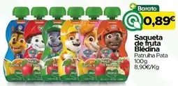 Supermercados Preços Baixos Saqueta de fruta Blédina Patrulha Pata promoção