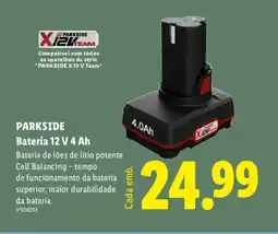 Lidl PARKSIDE Bateria 12 V 4 Ah promoção