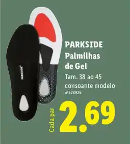 Lidl PARKSIDE Palmilhas de Gel promoção