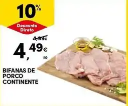 Continente Bifanas de porco continente promoção