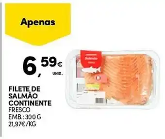 Continente Filete de salmão continente fresco promoção