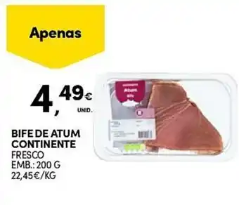 Continente Bife de atum continente promoção
