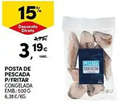 Continente Posta de pescada p/fritar congelada promoção