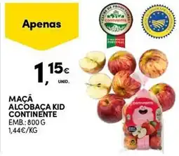 Continente Maçã alcobaça kid continente promoção