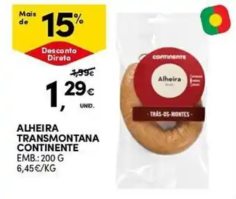 Continente Alheira transmontana continente promoção