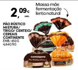 Continente Pão rústico mistura/ trigo/ centeio/ cereais continente promoção