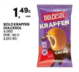 Continente Bolo krapfen dulcesol promoção