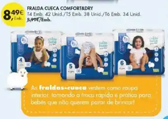 Pingo Doce Fralda cueca comfort&dry promoção