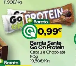 Supermercados Preços Baixos Barrita Sante Go On Protein Cacau e Chocolate promoção