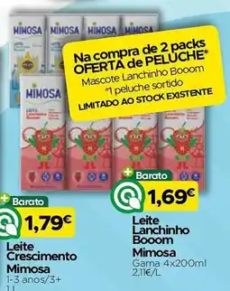 Supermercados Preços Baixos Leite Lanchinho Booom Mimosa promoção