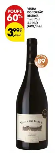 Pingo Doce Vinha do torrão reserva tinto promoção