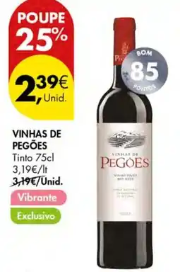 Pingo Doce Vinhas de pegões promoção
