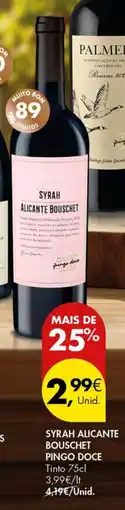 Pingo Doce Syrah alicante bouschet pingo doce promoção