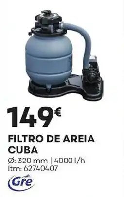 Bricomarché Filtro de areia cuba promoção