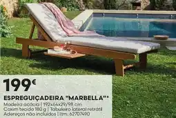 Bricomarché Espreguiçadeira "marbella" promoção