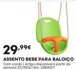 Bricomarché Assento bebe para baloiço promoção