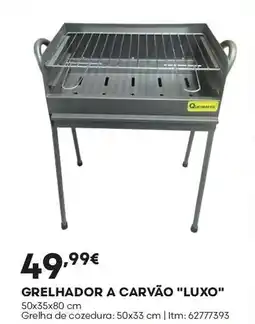 Bricomarché Grelhador a carvão "luxo" 50x35x80 cm promoção