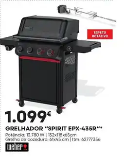 Bricomarché Grelhador "spirit epx-435r" promoção