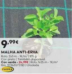 Bricomarché Malha anti-erva promoção
