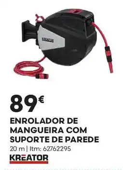 Bricomarché Enrolador de mangueira com suporte de parede promoção