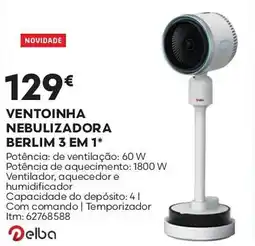Bricomarché Ventoinha nebulizadora berlim 3 em 1 promoção