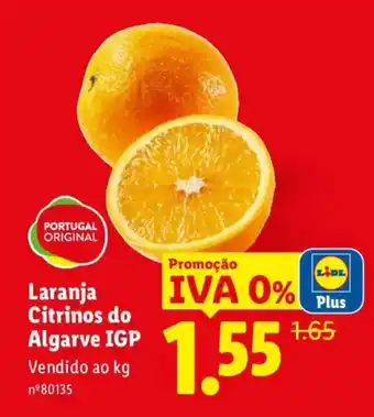 Lidl Laranja Citrinos do Algarve IGP promoção